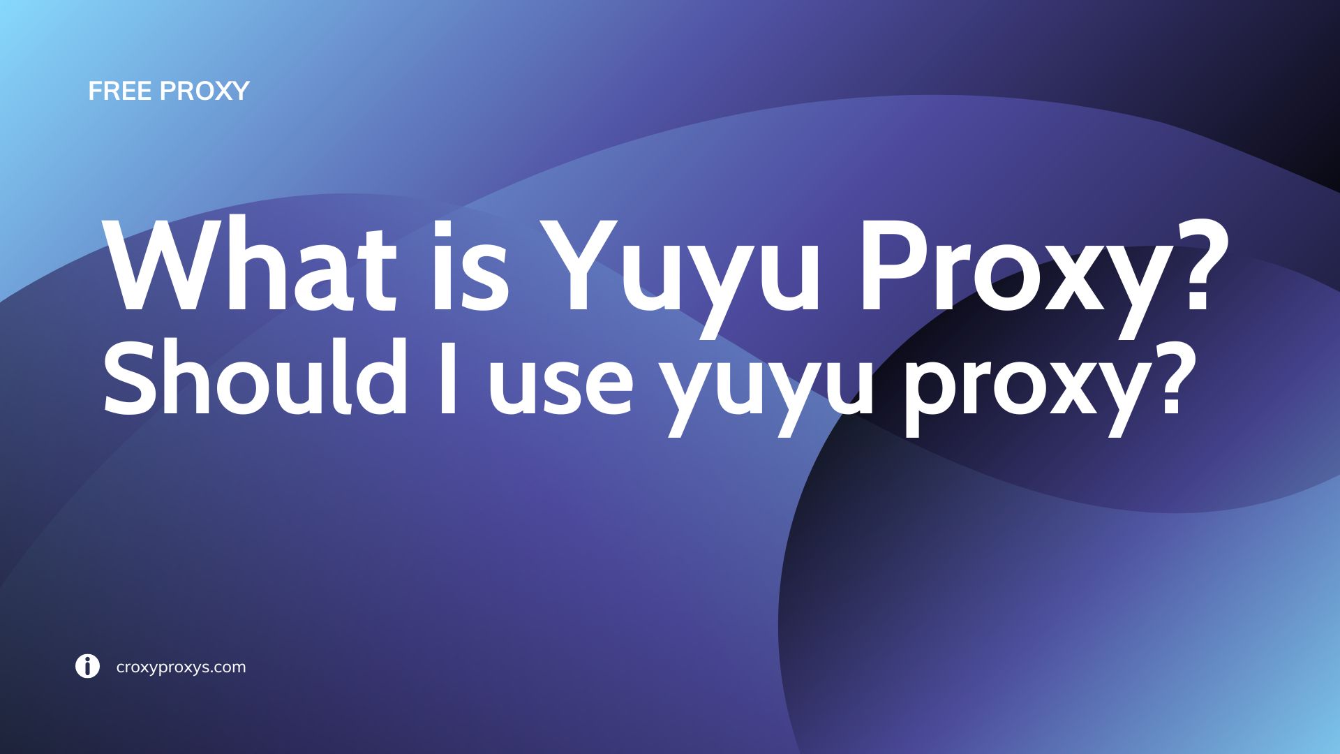 yuyu proxy