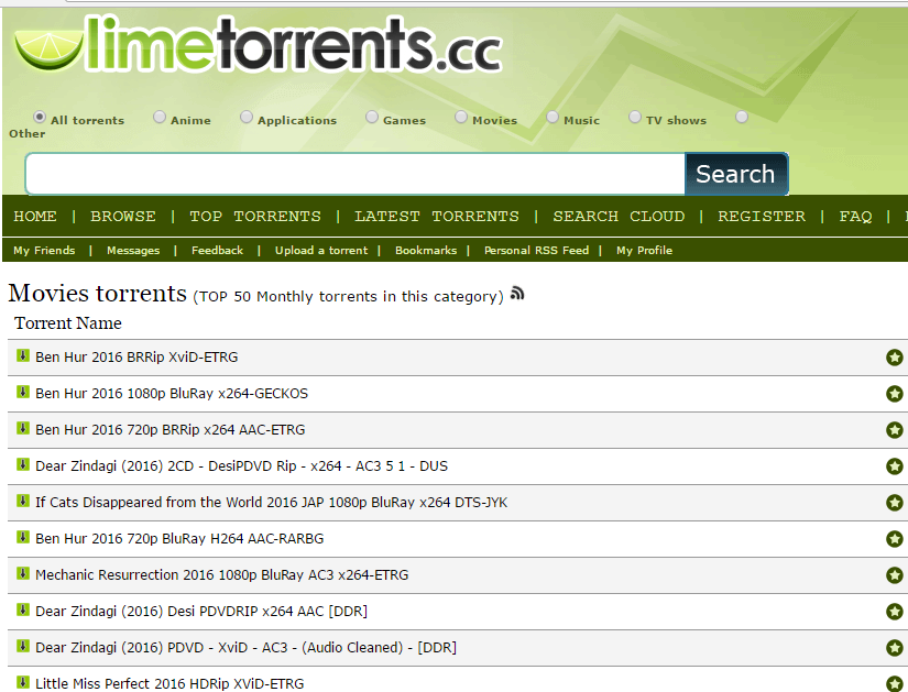 lime torrents proxy