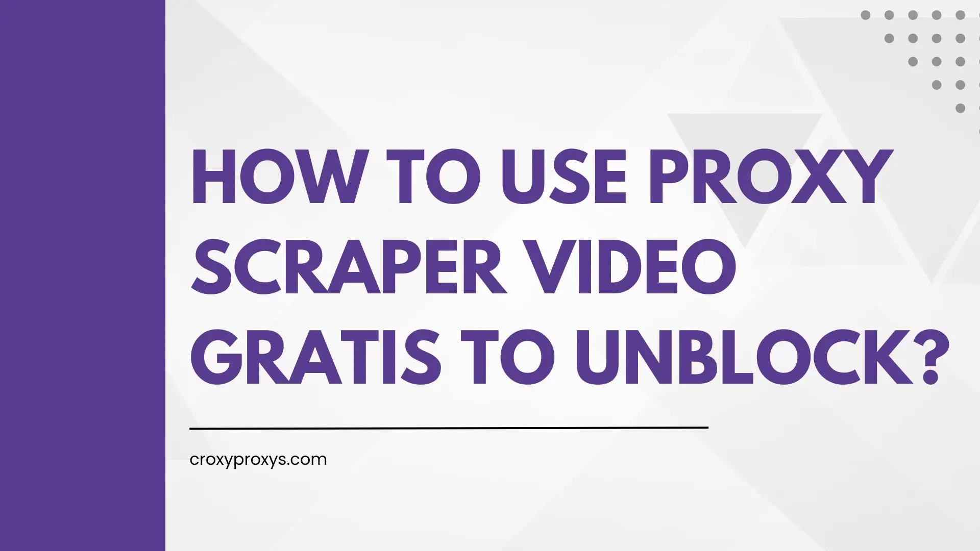 proxy scraper video