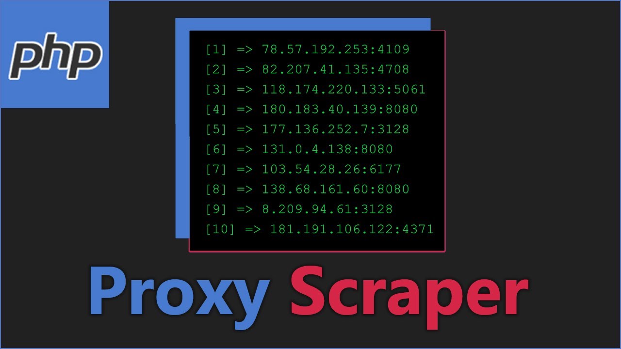 proxy scraper video