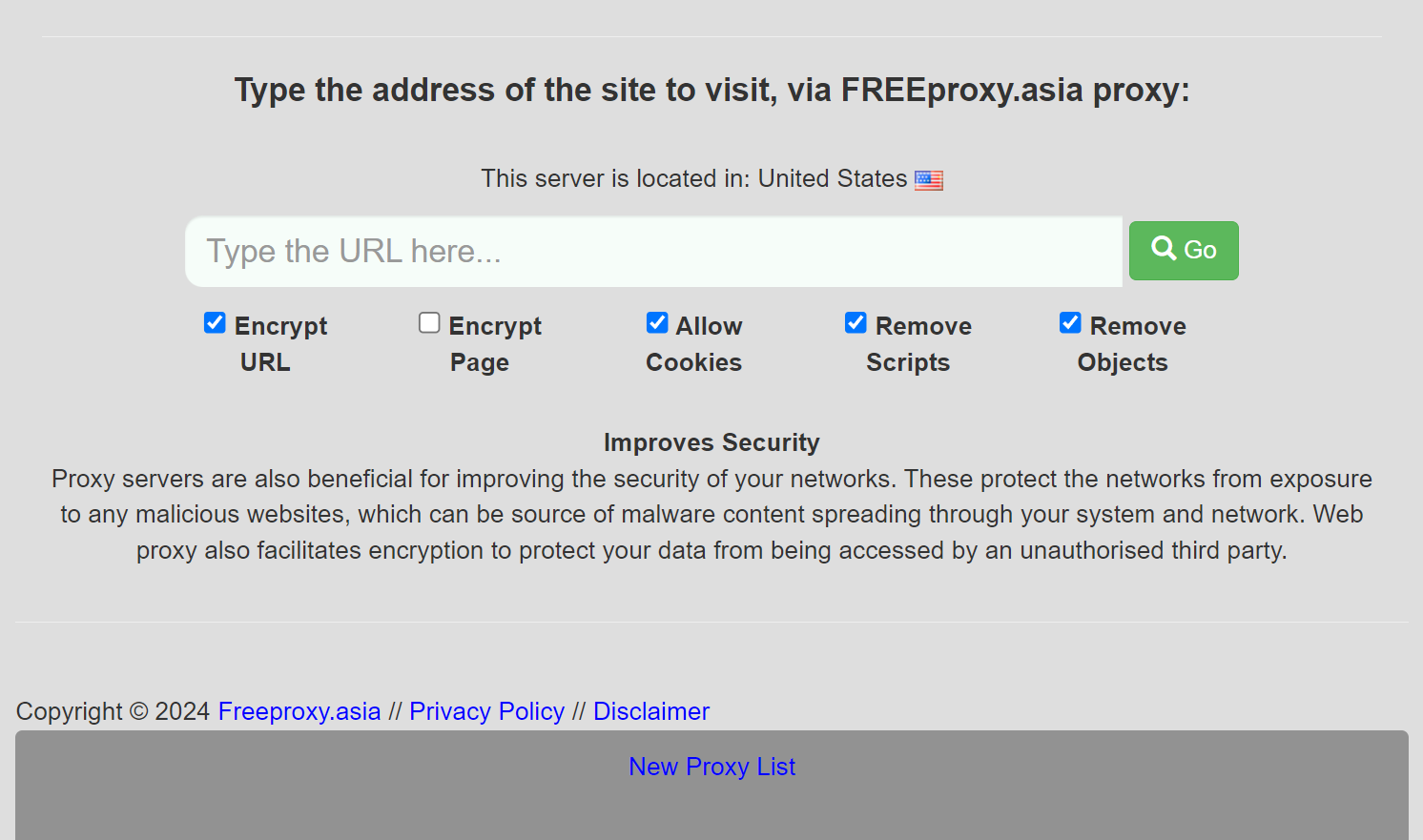 free proxy asia