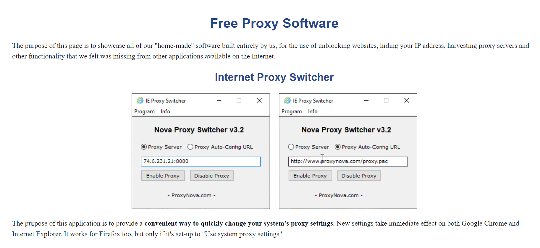 proxy nova