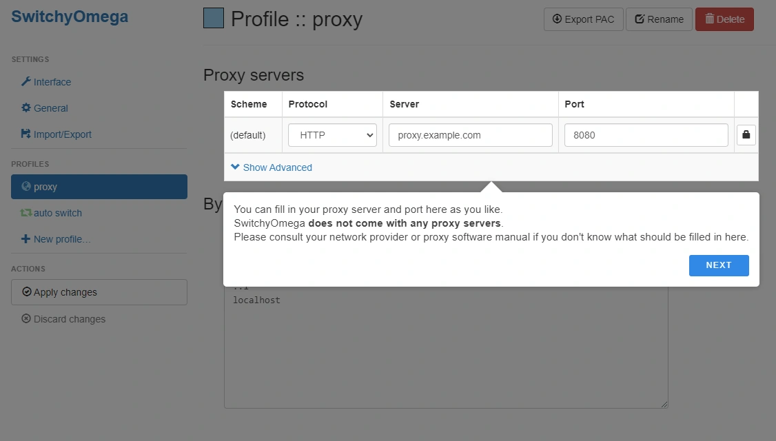 proxy manager